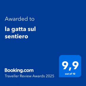 la gatta sul sentiero Abbadia San Salvatore